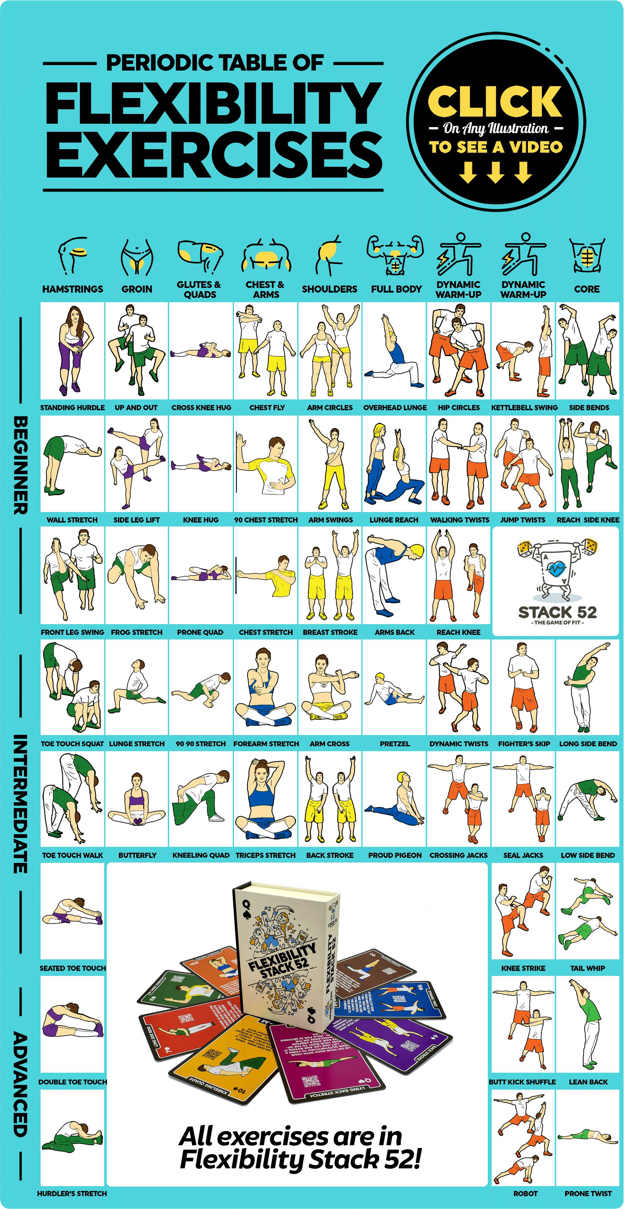 Various stretching online exercises